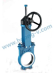 API gear ductile iron lug knife gate valve